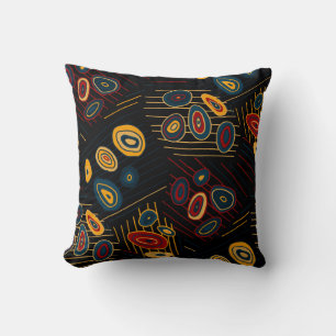 Coussin Motif sans couture avec doodles modernes abstraits