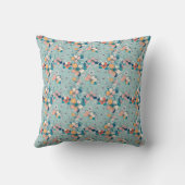 Coussin Motif sans couture avec fleurs (Verso)