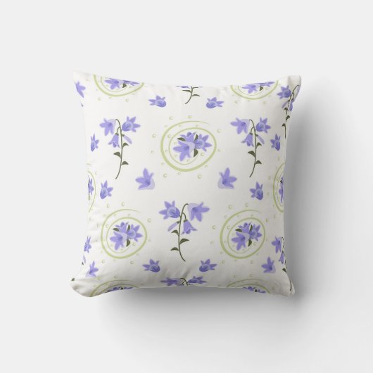Coussin Motif sans couture Bellflower (Recto)