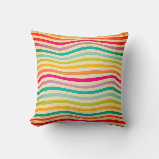 Coussin Motif sans couture colorée. illustration. b (Recto)