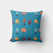 Motif sans couture d'arbre abstrait coloré