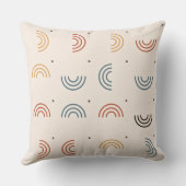 Coussin Motif sans couture d'arche de Boho Rainbow (Verso)