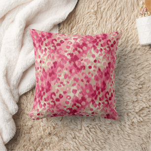 Coussin Motif sans couture de coup de pinceau de léopard r
