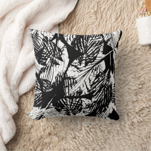 Coussin Motif sans couture de feuillage de forêt enchanteu