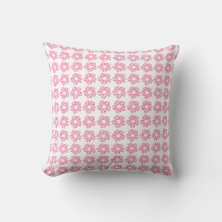 Coussin Motif sans couture de fleurs décoratives rose roug