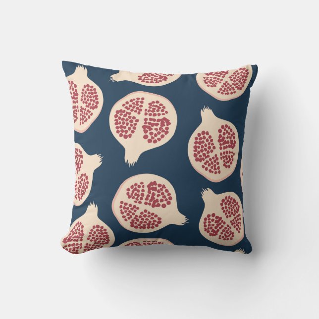 Coussin Motif sans couture de grenade, arrière - plan avec (Recto)