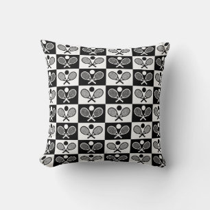 Coussin Motif sans couture de tennis à carreaux 