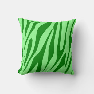 Coussin Motif sans couture de tigre aux tons verts