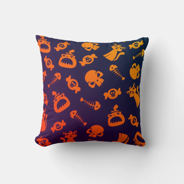 Coussin Motif sans couture effrayant C (Style : 1) (Recto)