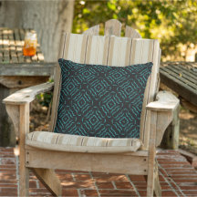Motif sans couture en turquoise vif sur fond noir