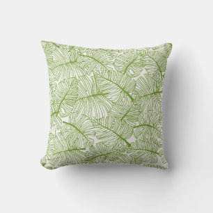 Coussin Motif sans couture Monstera feuille arrière - plan