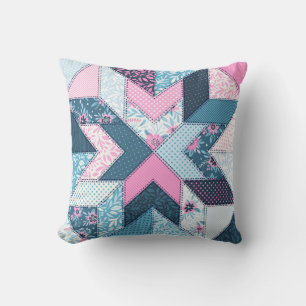 Coussin Motif sans couture. Patchwork.