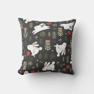 Coussin Motif sans couture sur un arrière - plan sombre.