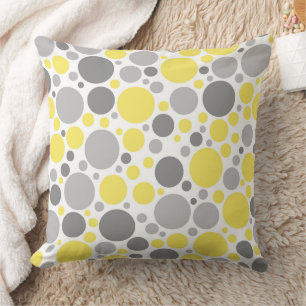Coussin Motif sans fin à pois ludiques et éparpillés à plu