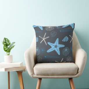Coussin Motif sans joint avec coquillages