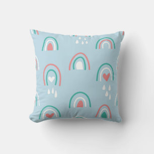 Coussin Motif sans soudure à main de Bohême avec arc-en-ci