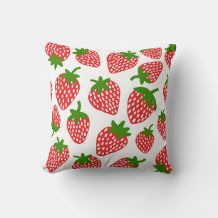 Coussin Motif sans soudure à Strawberrie. illustration vin