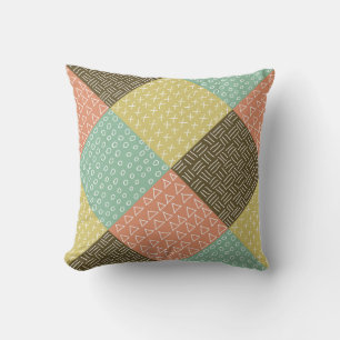 Coussin motif sans soudure avec hayon tiré à la main