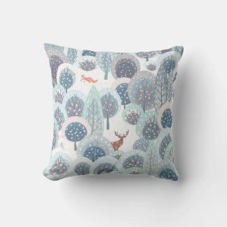 Coussin Motif sans soudure d'hiver avec manche à plat abst