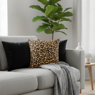 Coussin Motif sans voile Leopard