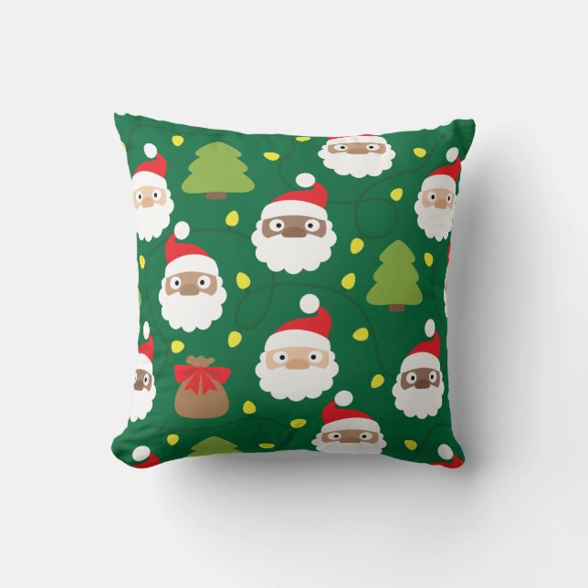 Coussin Motif Santa Clauses (Recto)