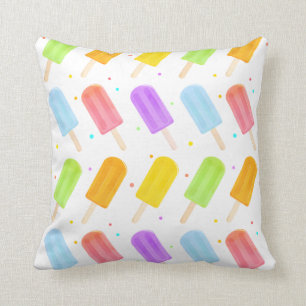 Coussin Motif saturé d'aquarelle estivale