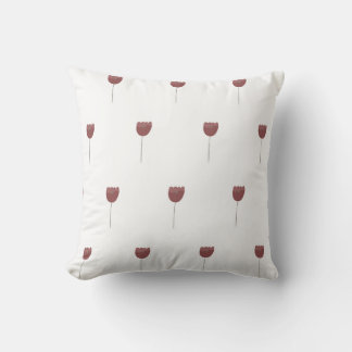 Coussin motif simple botanique sans couture avec des fleur