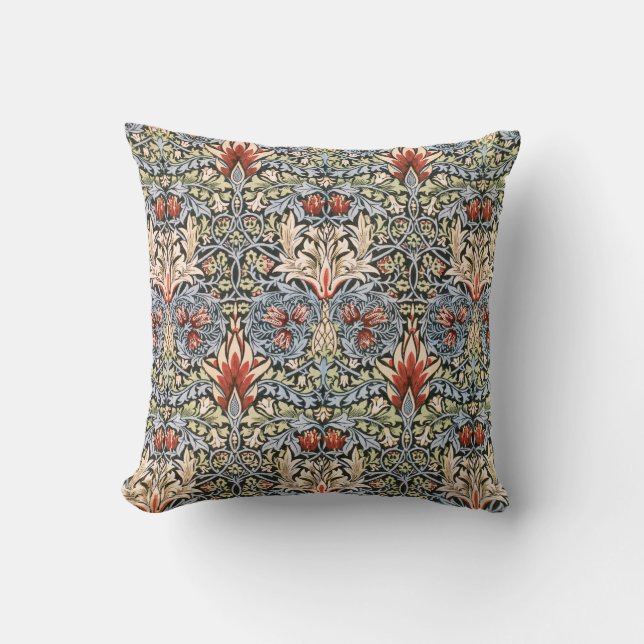 Coussin Motif Snakeshead (par William Morris) (Recto)