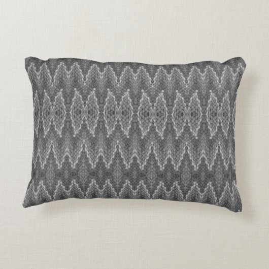 Coussin - Motif Snakeskin en gris (Dos)