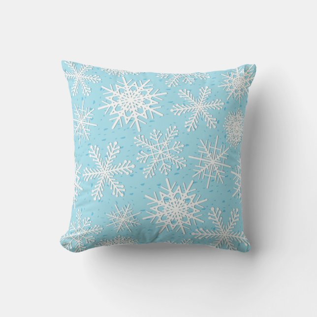 Coussin Motif Snowflake (Recto)