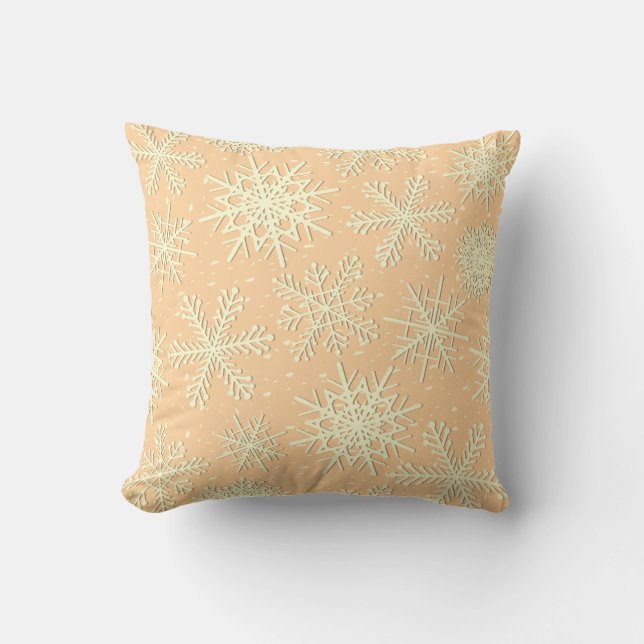 Coussin Motif Snowflake (Recto)