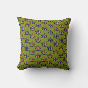 Coussin Motif Souris Marron