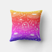 Coussin Motif spatial coloré (Verso)