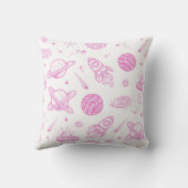Coussin Motif spatial de chat astronaute mignon personnali (Verso)