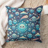 Coussin Motif spatial mignon Kawaii (Couverture)