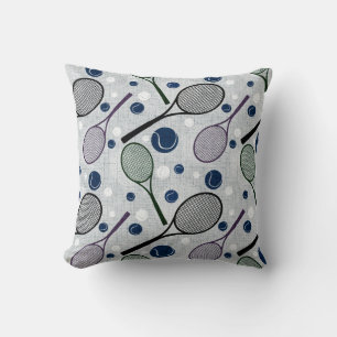 Coussin Motif sportif pour les amateurs de tennis.