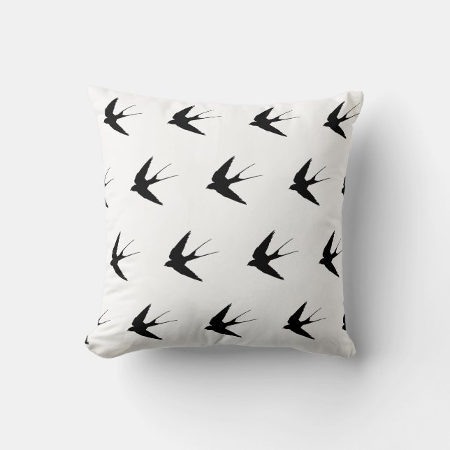 Coussin Motif Swallow (Recto)
