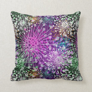 Coussin Motif tacheté vif