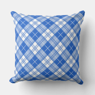 Coussin Motif Tartan Brun Blanc yxm0uat9