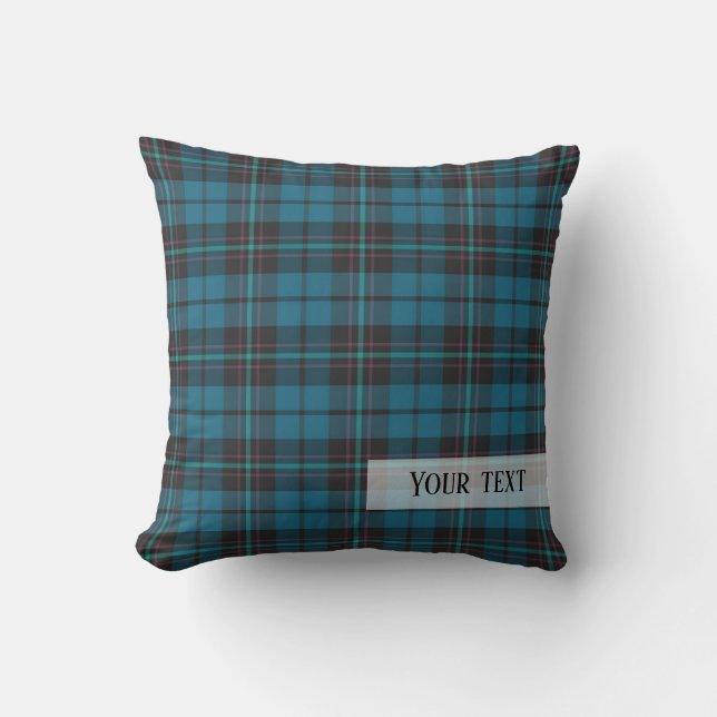 Coussin Motif tartan plaid (Recto)