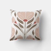Coussin Motif Terracotta et Blush (Verso)