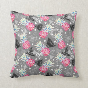 Coussin Motif texturisé par ananas géométrique