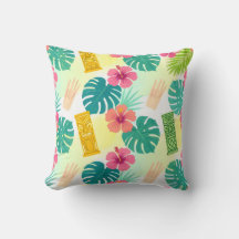 Motif Tiki Hawaïen Tropical pour Mariage Fête