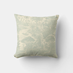 Coussin Motif Toile de Jungle Décor Tropical