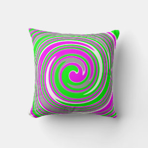 Coussin Motif tourbillon coloré