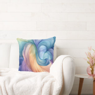 Coussin Motif tourbillon de fumée arc-en-ciel