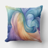 Coussin Motif tourbillon de fumée arc-en-ciel (Recto)