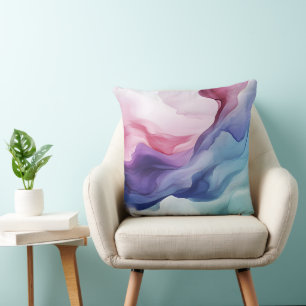 Coussin Motif tourbillon de fumée arc-en-ciel
