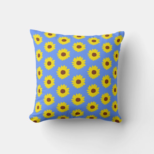Coussin Motif tournesol (Recto)