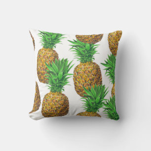 Coussin Motif transparent avec ananas